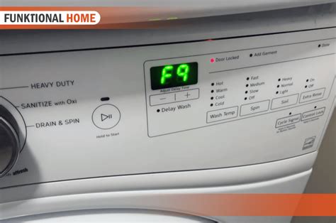 whirlpool washer f9 error codes.